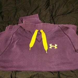 Under Armour Purple Hoodie with Yellow Accents